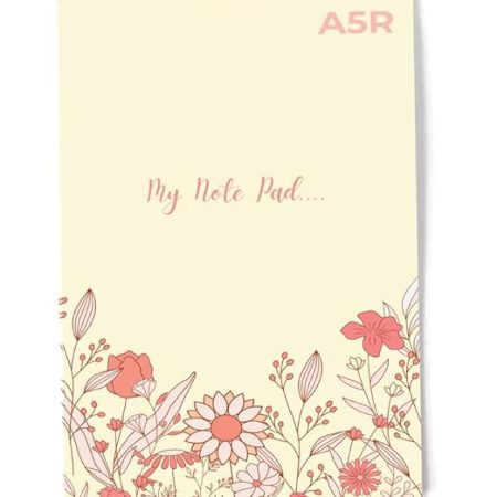 Rajams A5 Note Pad Ruled|Pack of 10| 80 Pages